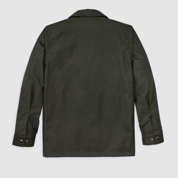 Filson Dry Tin Cloth Jac Shirt Otter Green Mens Jacket New! - Picture 4 of 6